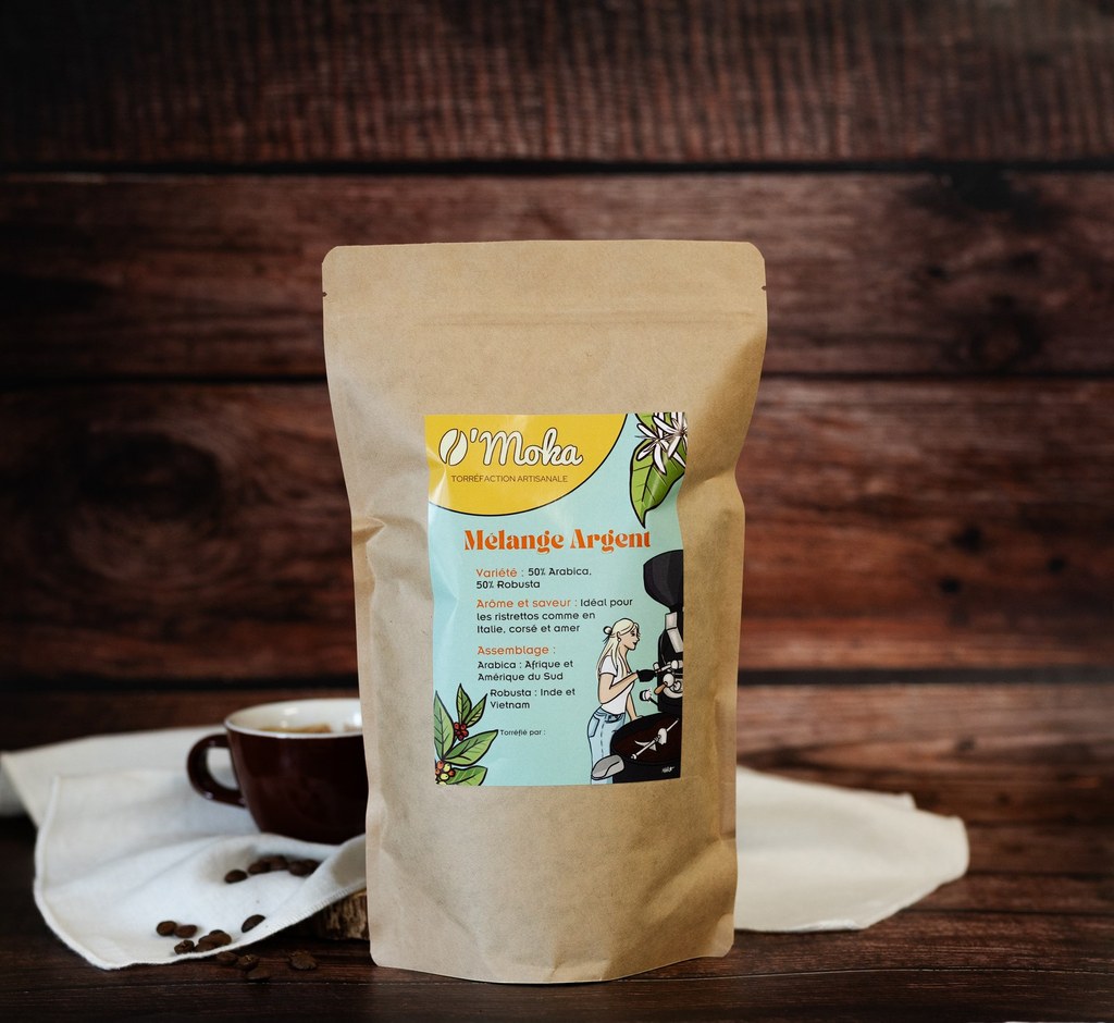 Café - Mélange Argent - 50% Arabica 50% Robusta – Image 2